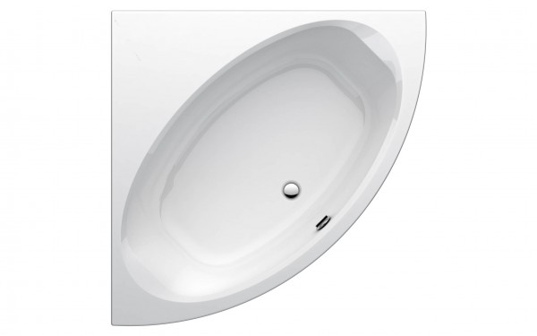 Eck-Badewanne Acryl one 150cm ohne Schürze ohne Untergestell weiss VIGOUR