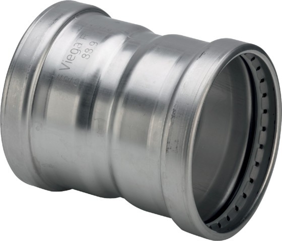 Viega Muffe Sanpress Inox XL 2315XL in 108,0mm Edelstahl 482824