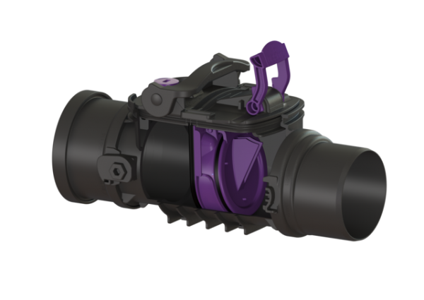 KESSEL Rückstaueinfachverschluss Staufix DN100, freiliegend 720100