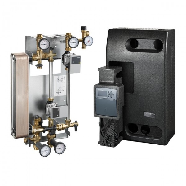 OVENTROP-Station mit Wärmeübertrager "Regusol X-Uno 25", 25 KW, mit HE-Pumpe 1361060