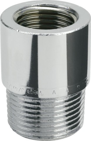 Viega Reduzierstück 3242 rund in R1/2 x Rp3/4 Rotguss verchromt 448158