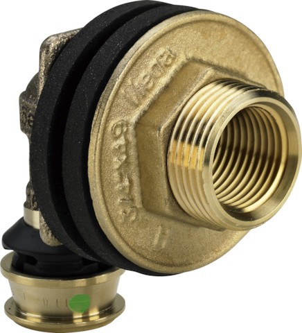 Viega Wanddurchführung mit SC Raxofix 5332.11 in 16mmxRp1/2xG3/4x25mm Sibr 647766
