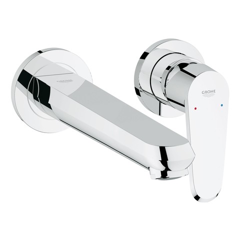 GROHE 2-Loch-WT-Wandbatterie Eurodisc C 19974_2 FMS Ausladung 225mm chrom 19974002