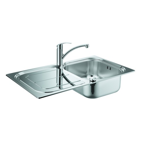 GROHE Spülen-Bundle K300 31565 mit Edelstahlspüle/Eurosmart SPT-Batt. chrom 31565SD0
