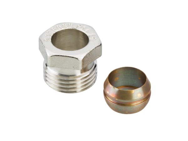Danfoss Klemmverbinder R 1/2 AG auf 14mm für Stahl- und Kupferrohre (10St.) 013G4114