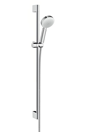 Hansgrohe Brausenset Crometta 100 1jet/Unica 900mm weiss/chrom 26658400