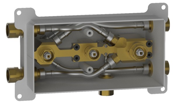 Keuco UP Funktionseinheit meTime_spa 56163, für 3 Verbraucher 56163000073