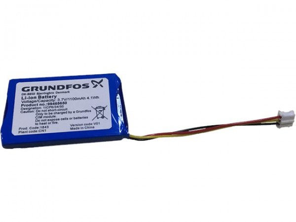 GRUNDFOS Steuer- und Regelsystem Batterie, Lithium lon 3,7V 1100mAh 99499908