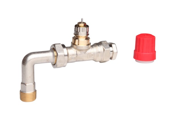 Danfoss Ventilgehäuse RA-K Durchgang mit Bogen, R 1/2, kv: 2,5 013G3363