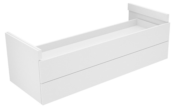 Keuco Unterbauschrank Edition 400 31462, 2 Auszüge, weiß/weiß 31462380000