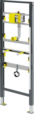 Viega Urinal Element Prevista Dry 8560 Wasseranschluss teleskop. 1300 mm 776404