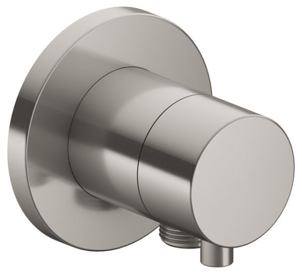 Keuco 2-Wege Umstellv. IXMO Comfort 59556, Schlauchanschl.,rund,Nickel gebürstet 59556051101