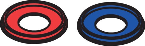 Hansgrohe Gleitring Axor Uno 3-Loch warm/kalt 96422000