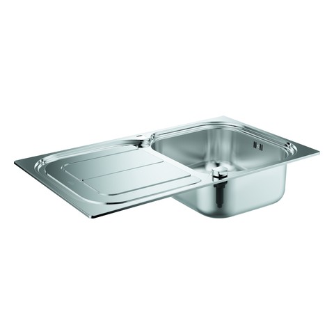 GROHE Edelstahlspüle K300 31563 mit 1 Becken/Abtropffläche 860x500mm 31563SD0