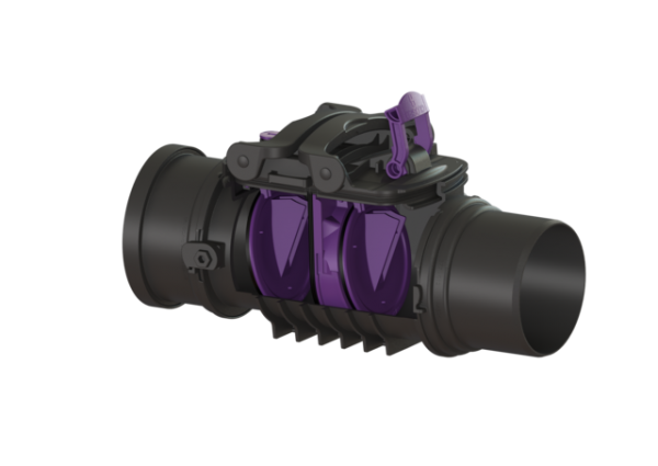 KESSEL Rückstaudoppelverschluss Staufix DN150, freiliegend 730150