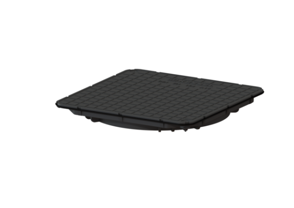 KESSEL Abdeckplatte Kunststoff, schwarz 83050