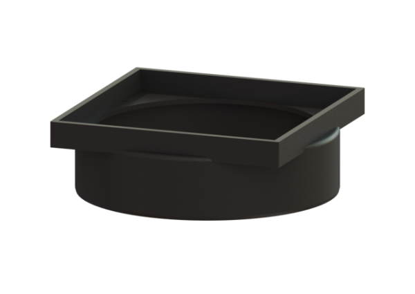 KESSEL Aufsatzstück aus PP für Kellerablauf 36501, schwarz 27157