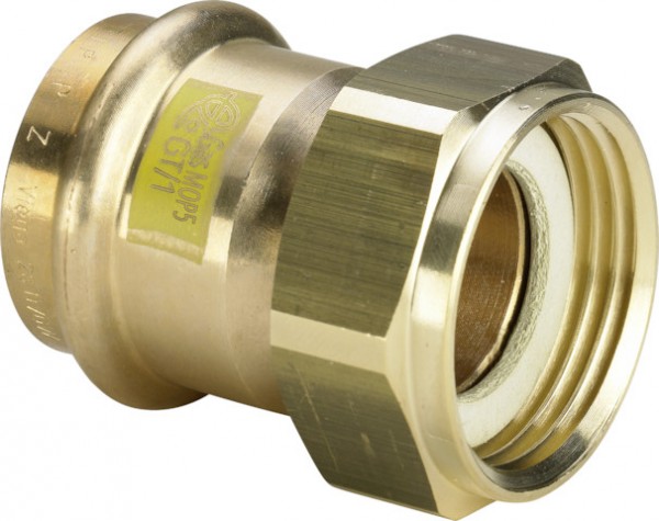 Viega Verschraubung mit SC Profipress G 2666 in 18mm x G1/2 Rotguss 638481