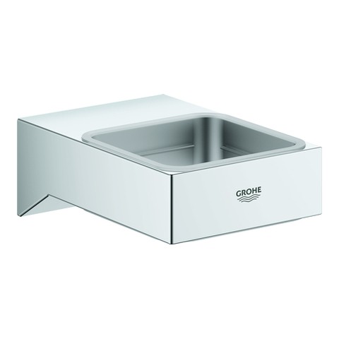 GROHE Halter Selection Cube 40865 für Glas/Seifenschale/-spender chrom 40865000