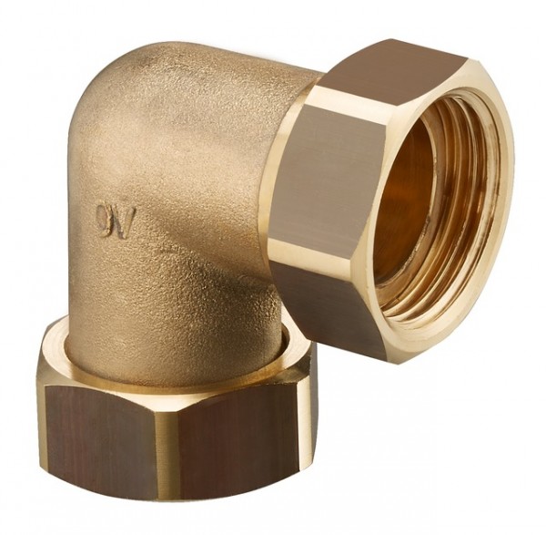 OVENTROP-Anschlusswinkel für Kessel- verrohrung, G1 ÜM x G1 ÜM 1359063