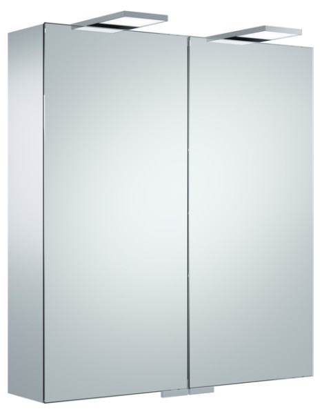 Keuco Spiegelschrank Royal 25 14102, silber-eloxiert, 650 x 720 x 150 mm 14102171301