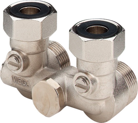 Viega VHK-Anschlussstück 1097.0 in G3/4 x 50mm Messing vernickelt 359126