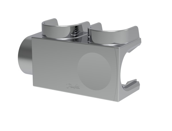 Danfoss Kunststoffabdeckung für VHS-DV Eck, Fühler rechts in Chrom, HK 3/4" 013G7968