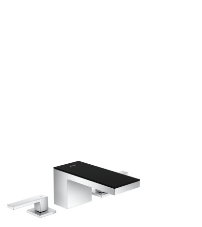 Hansgrohe 3-Loch Waschtischarmatur 70 Axor MyEdition schwarz/chrom 47050600