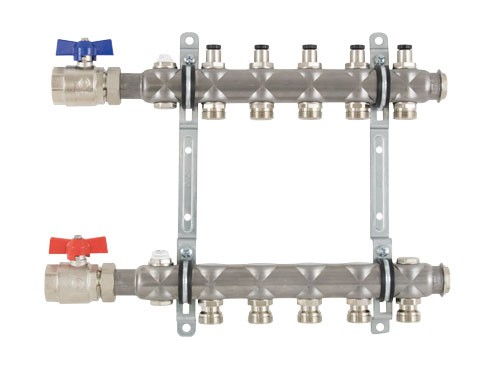 strawa HK-Anschlussverteiler e-class 56 ohne SFE, mit 1''''KH 5 Hkr.