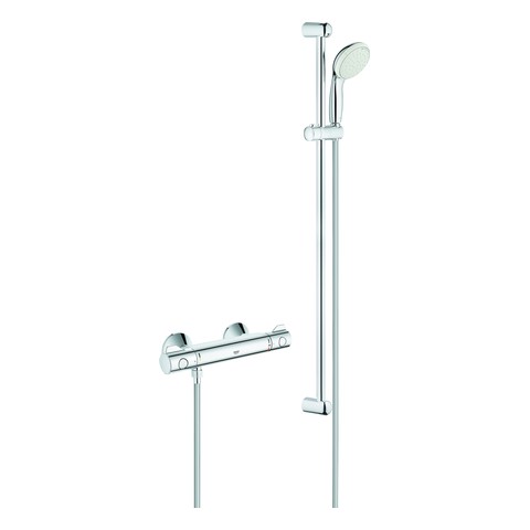 GROHE THM-Brausebatterie Grohtherm 800 34566_1 mit Brausegarnitur 900mm chrom 34566001
