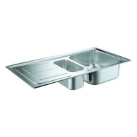 GROHE Edelstahlspüle K300 31564 mit 1,5 Becken/Abtropffläche 970x500mm 31564SD0