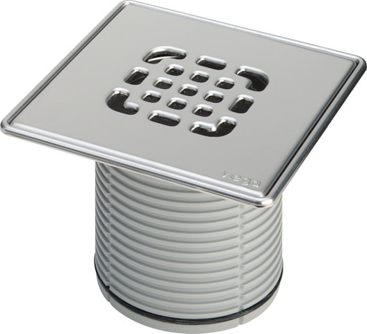 Viega Aufsatz 4934.5 in 150x150mm Kunststoff grau 555245