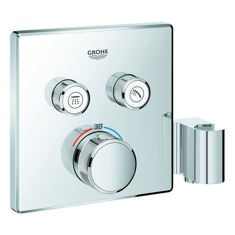 GROHE THM Grohtherm SmartControl 29125 FMS eckig 2 Abspv. integ. B.halter chrom 29125000