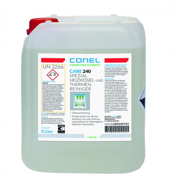 CARE 240 Heizkessel-/Thermenreiniger 5 L Kanister Spezial f.AlSi-WT CONEL