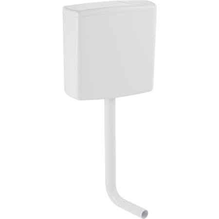 Geberit Aufputzspülkasten AP140 2-Menn-Sp halbh. WA hinten Mitte, weiß-alpin 140.305.11.1