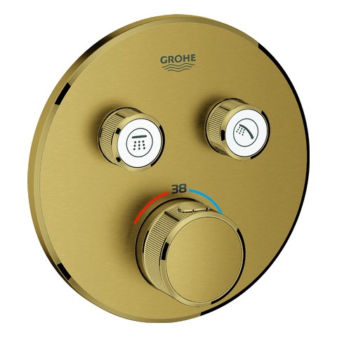 GROHE Thermostat Grohtherm SmartControl 29119 FMS rund 2 ASV cool sunrise geb. 29119GN0