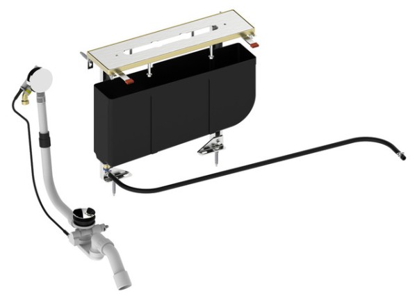 Keuco Montageblock Edition 11 51130, für 51130 3-Loch Wannenrandmontage 51130000075