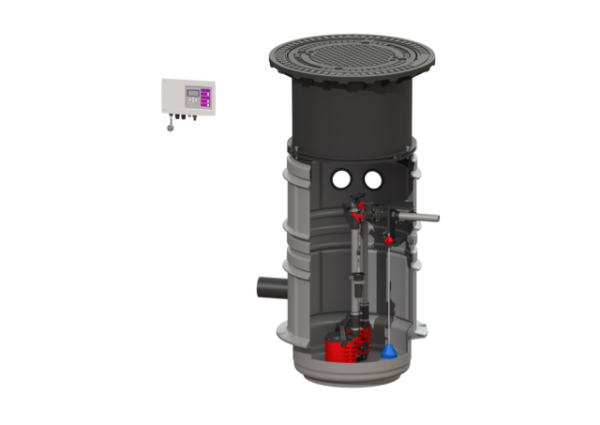 KESSEL Pumpstation Aqualift S LW 600 2 GTF600,Kl.D, T:1300 1750 824821D