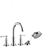 Hansgrohe 4-Loch Wannenarmatur Axor Montreux F-Set f.Fliesenrand chrom m.Hebelgriffen 16554000