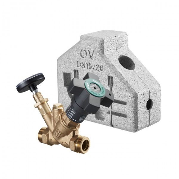 OVENTROP-Strangreg.-Ventil "Aquastrom C" DN32, beidseitig AG, mit Isolierung 4207110