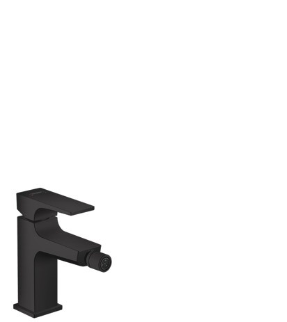 Hansgrohe Bidetmischer Metropol mit Push-Open Ablaufgarnitur mattschwarz 32520670