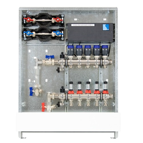 strawa Comfort Anschlussstation FBH-63-V-W2-WMZ-C80-E 10 Hkr.