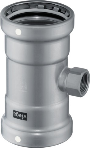 Viega T-Stück mit SC Megapress 4217.2XL in 3ZollxRp2x3Zoll Stahl Zn-Ni besch. 789657