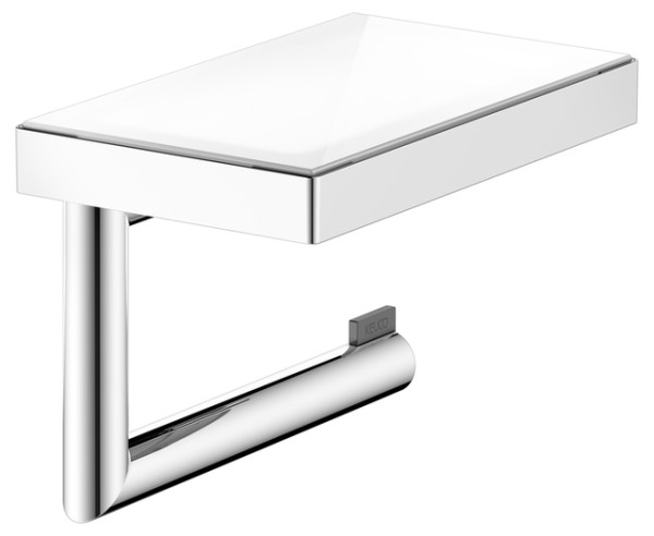 Keuco Toilettenpapierhalter REVA 12873 m.Glas-Ablage verchr. 12873019000