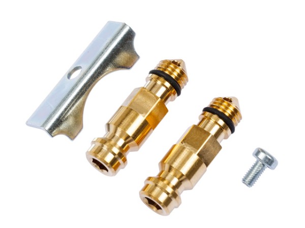 Danfoss Meßnippel (2 Stück) und Fixierbeschlag für ASV-M 003L8145