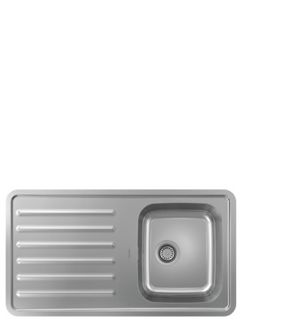 Hansgrohe Einbauspüle 340 mit Abtropffläche S4111-F340 43340800