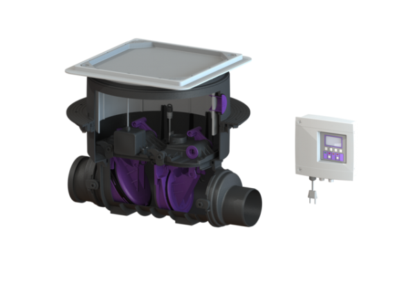 KESSEL Fäkalien Rückstauautomat Staufix FKA Komfort DN 125, Bodenpl., befliesbar 84125X