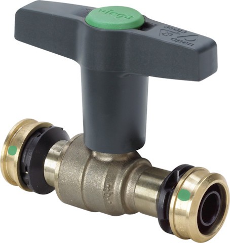 Viega Kugelhahn mit SC Easytop 5375 in 25mm Siliziumbronze 746636