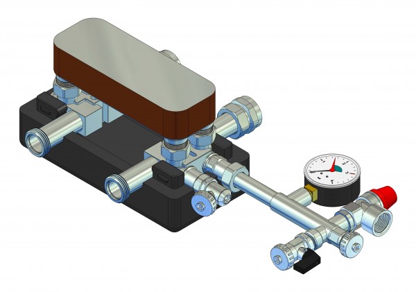 strawi 125-25 Systemtrennung PWT 10 kW 1"AG x 1"ÜWM