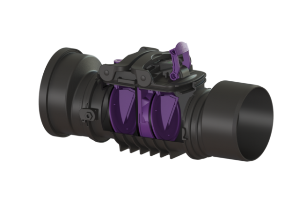 KESSEL Rückstaudoppelverschluss Staufix Control, DN200, freiliegend 770200